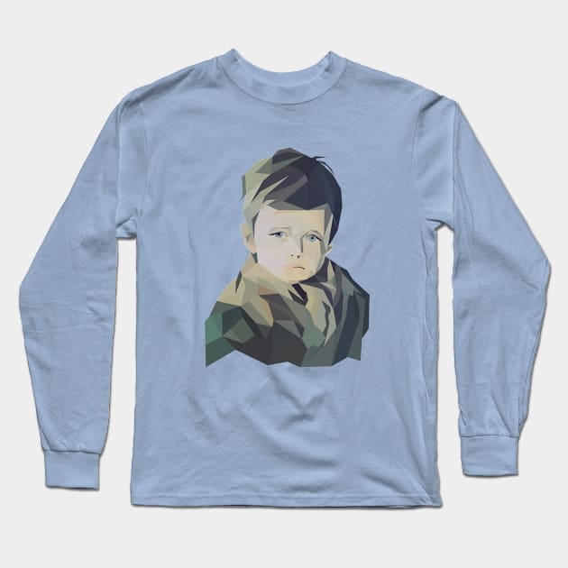 Crying Boy Long Sleeve T-Shirt by tamir2503